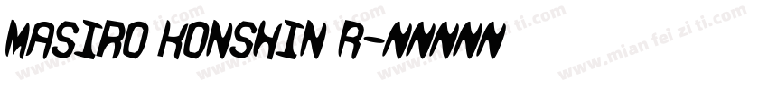 Masiro Konshin R字体转换